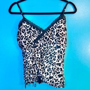 Venus Grey Leopard Print Tank Top